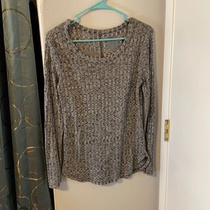 Grey scoop neck sweater
